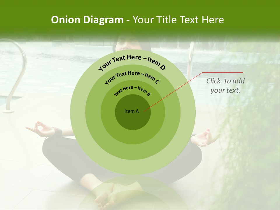 Woman Meditating PowerPoint Template