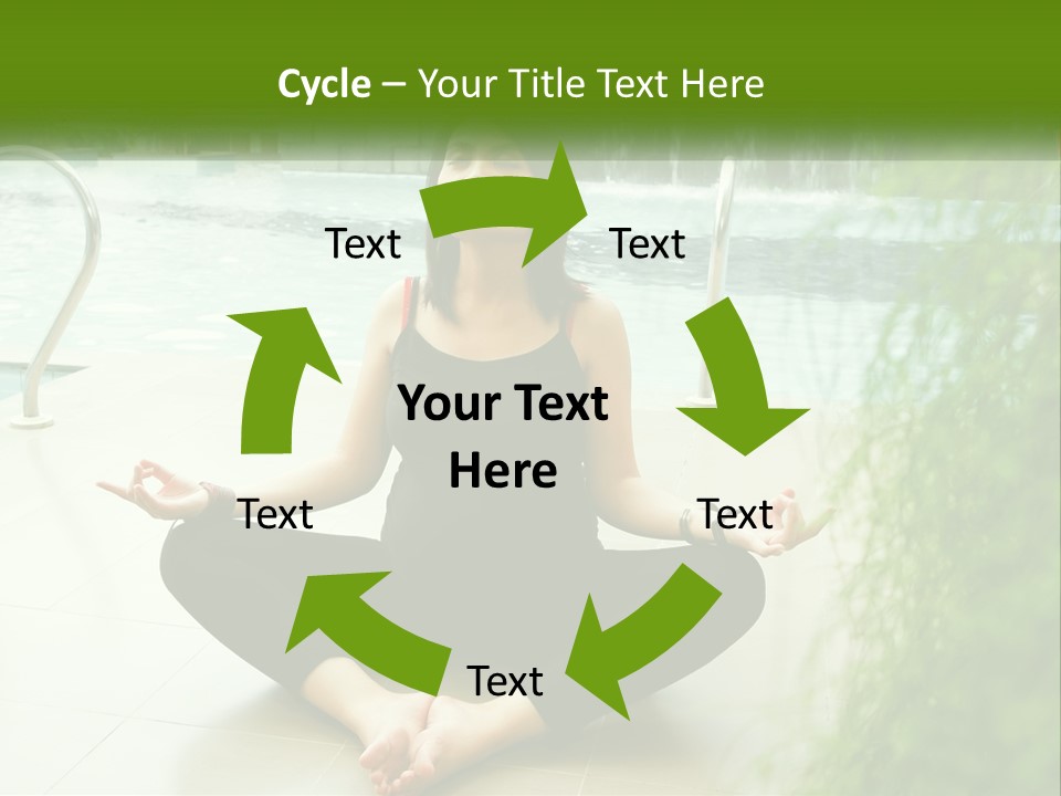 Woman Meditating PowerPoint Template