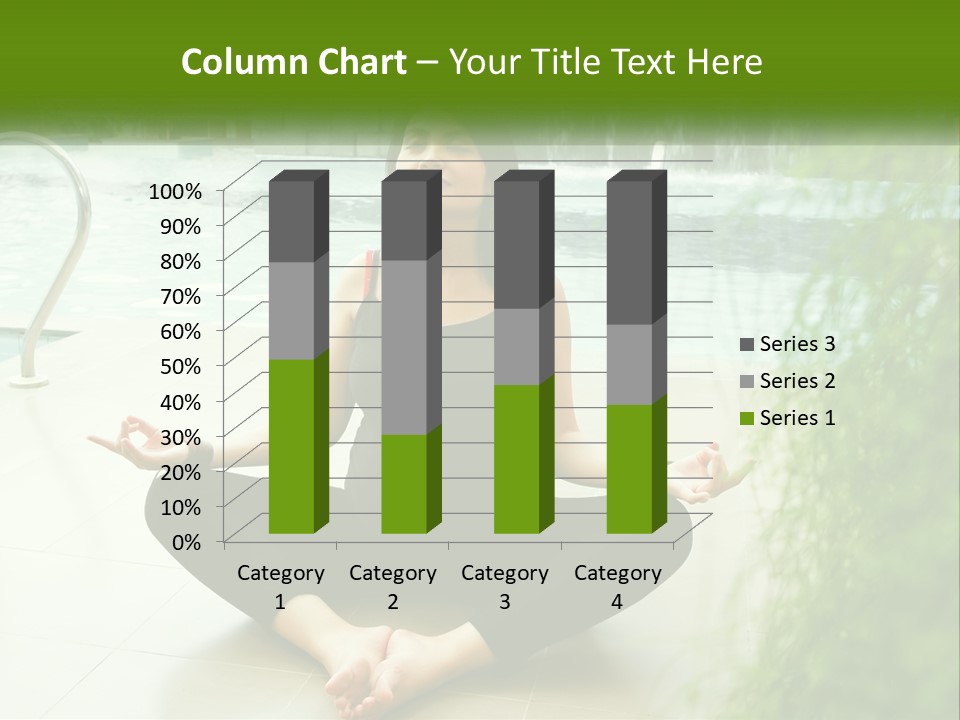 Woman Meditating PowerPoint Template