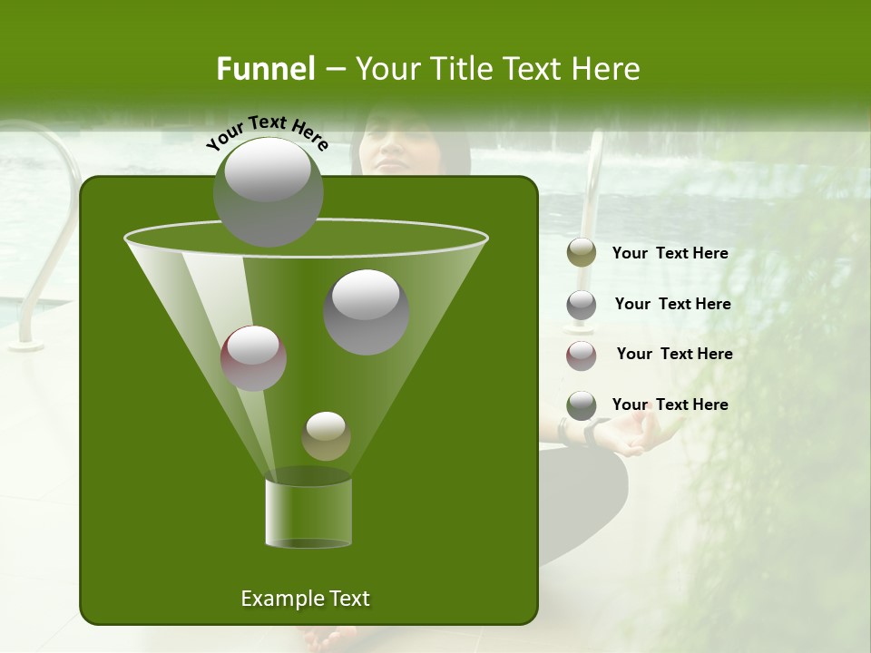 Woman Meditating PowerPoint Template