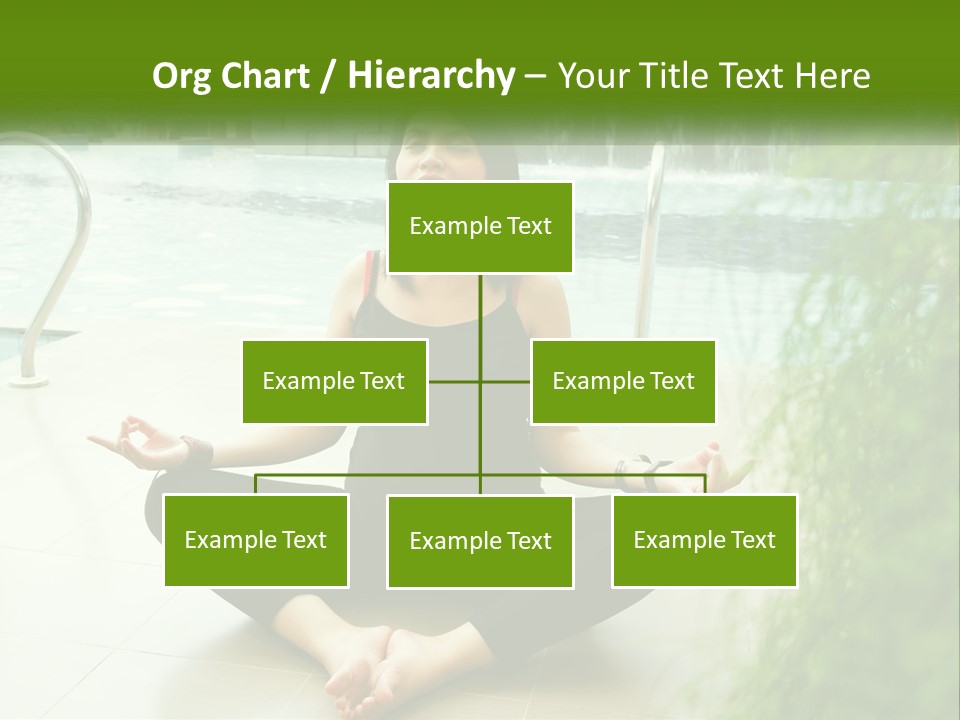 Woman Meditating PowerPoint Template