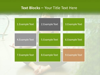 Woman Meditating PowerPoint Template