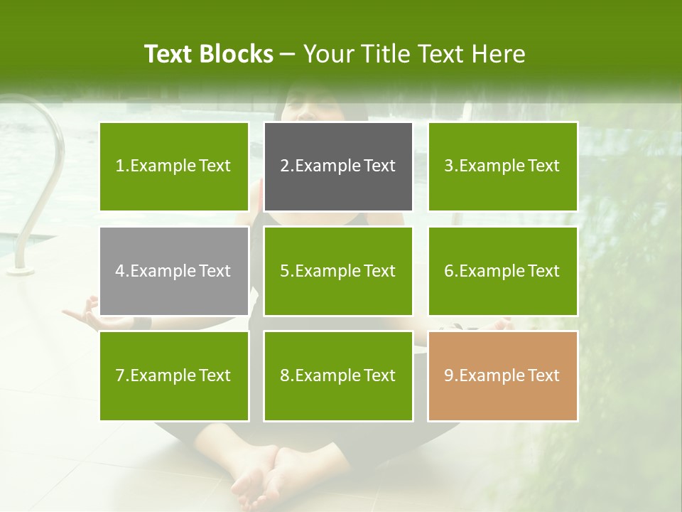 Woman Meditating PowerPoint Template