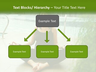 Woman Meditating PowerPoint Template