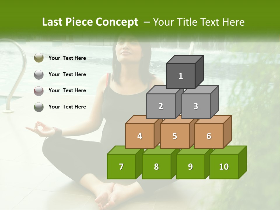 Woman Meditating PowerPoint Template