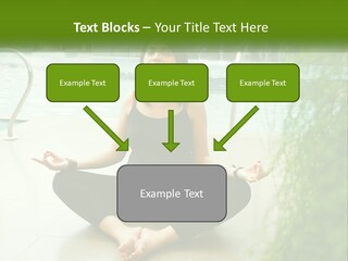 Woman Meditating PowerPoint Template