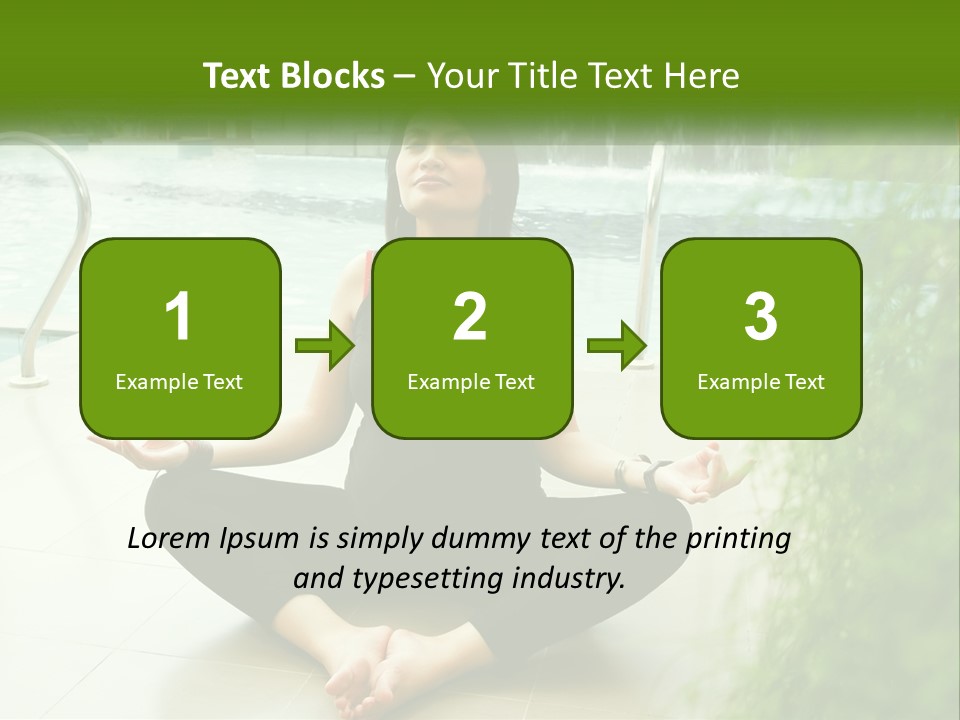 Woman Meditating PowerPoint Template