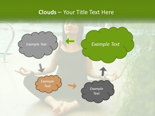 Woman Meditating PowerPoint Template