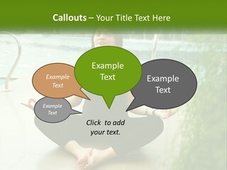 Woman Meditating PowerPoint Template