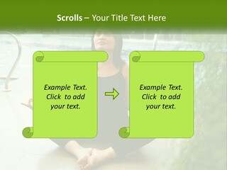 Woman Meditating PowerPoint Template