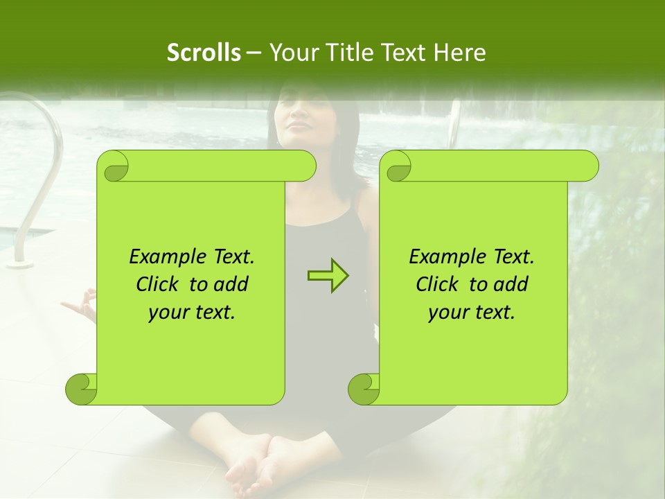 Woman Meditating PowerPoint Template