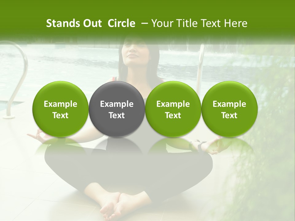 Woman Meditating PowerPoint Template