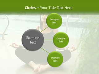 Woman Meditating PowerPoint Template