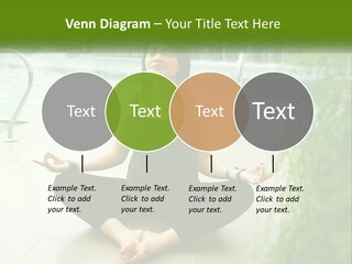 Woman Meditating PowerPoint Template