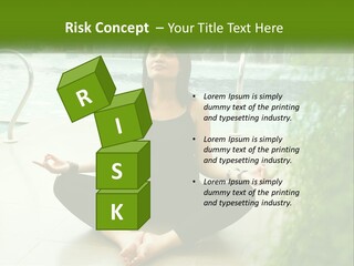 Woman Meditating PowerPoint Template