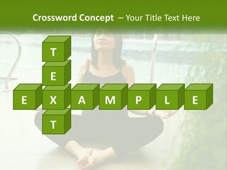 Woman Meditating PowerPoint Template