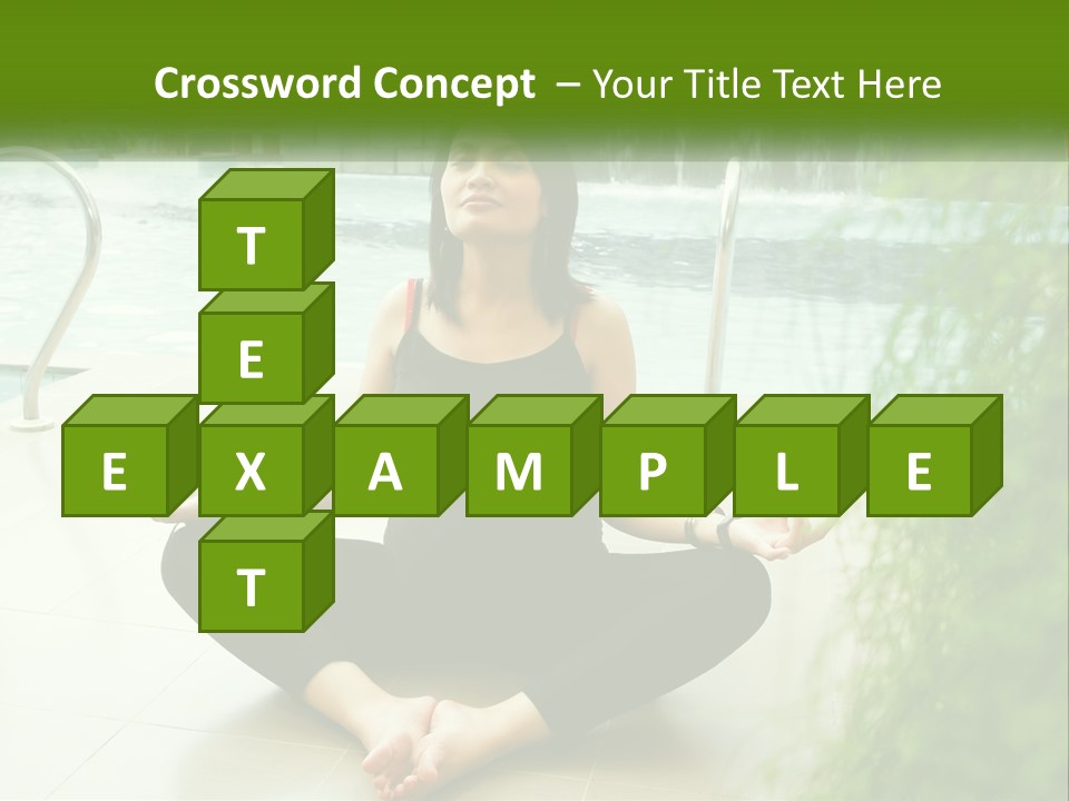 Woman Meditating PowerPoint Template