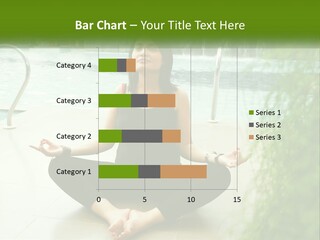 Woman Meditating PowerPoint Template