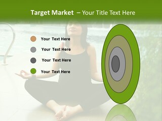 Woman Meditating PowerPoint Template