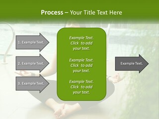 Woman Meditating PowerPoint Template