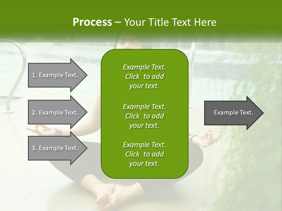 Woman Meditating PowerPoint Template