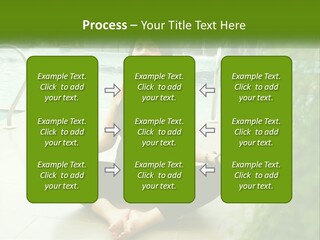 Woman Meditating PowerPoint Template