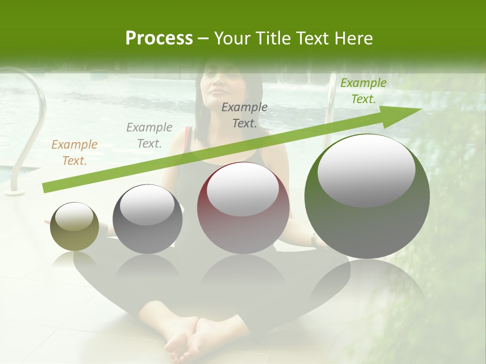 Woman Meditating PowerPoint Template