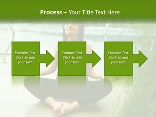 Woman Meditating PowerPoint Template