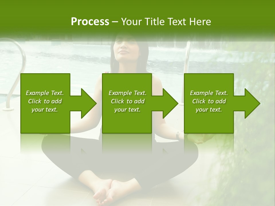 Woman Meditating PowerPoint Template