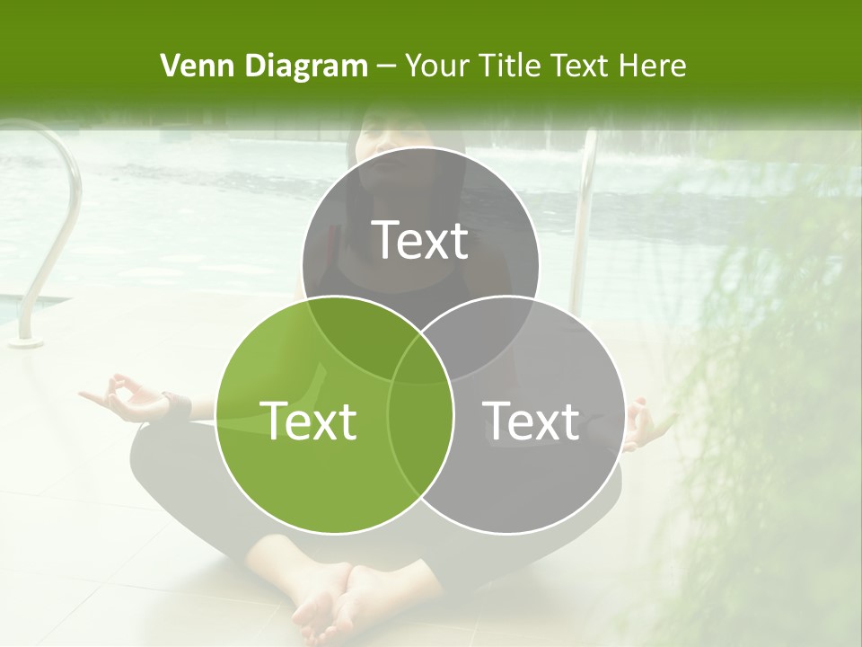 Woman Meditating PowerPoint Template