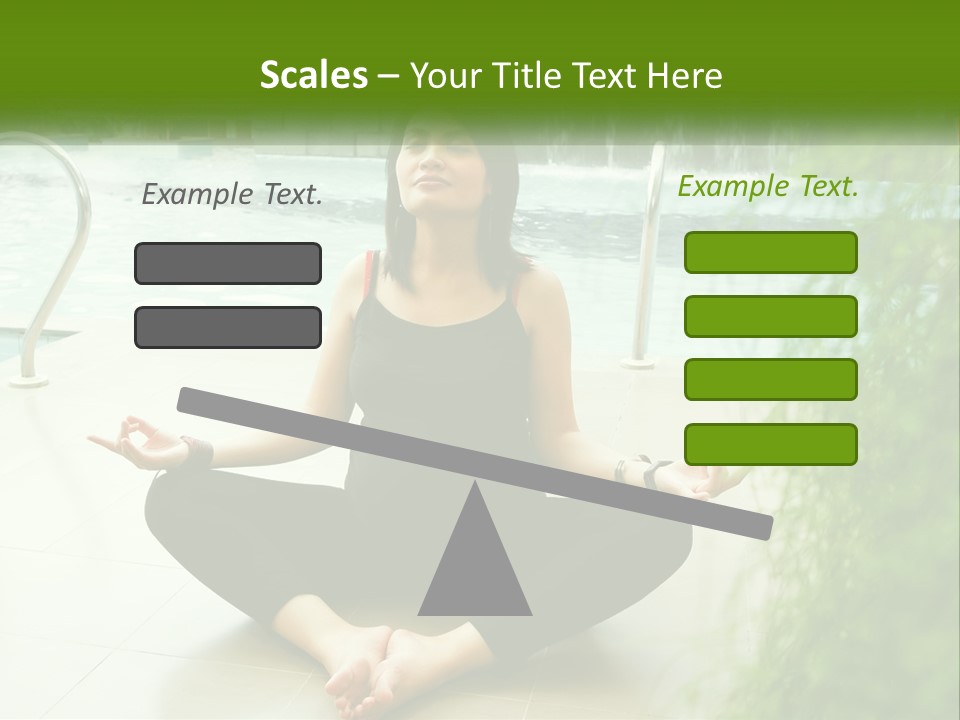 Woman Meditating PowerPoint Template