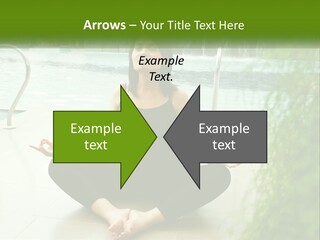 Woman Meditating PowerPoint Template