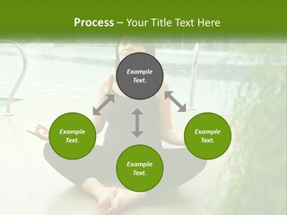 Woman Meditating PowerPoint Template