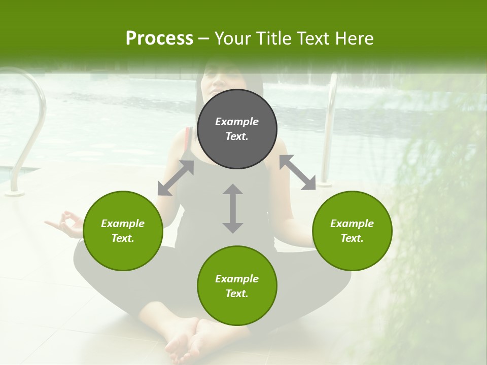 Woman Meditating PowerPoint Template