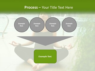 Woman Meditating PowerPoint Template