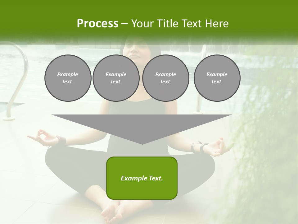 Woman Meditating PowerPoint Template