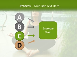 Woman Meditating PowerPoint Template