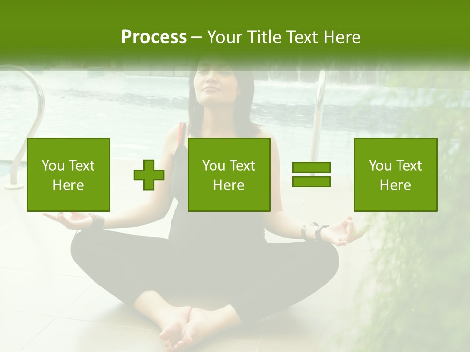 Woman Meditating PowerPoint Template