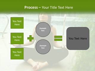 Woman Meditating PowerPoint Template