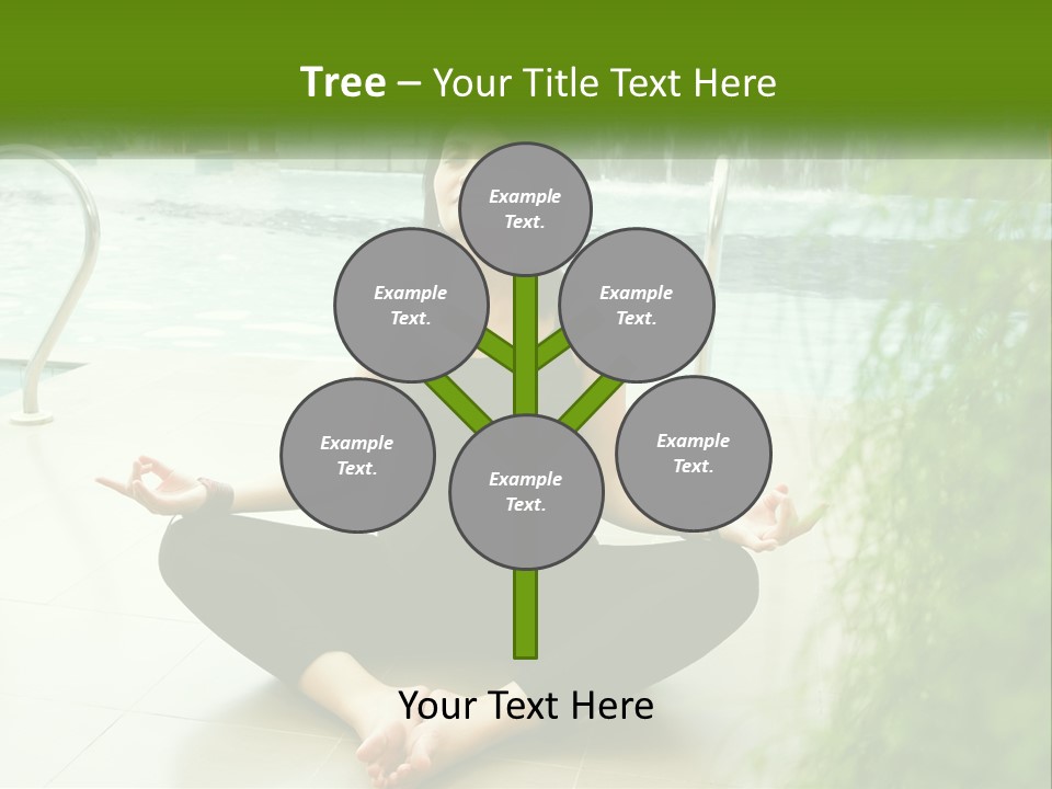 Woman Meditating PowerPoint Template