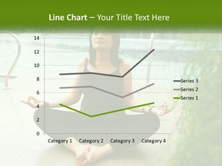 Woman Meditating PowerPoint Template