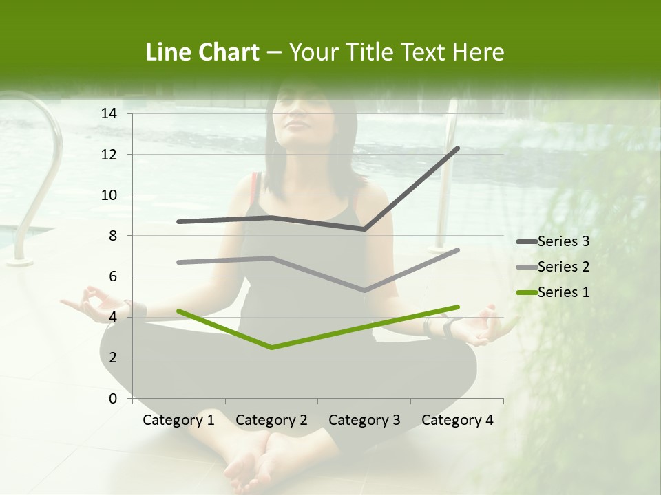 Woman Meditating PowerPoint Template