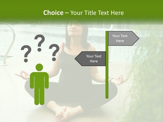 Woman Meditating PowerPoint Template