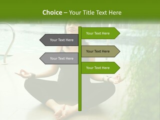 Woman Meditating PowerPoint Template