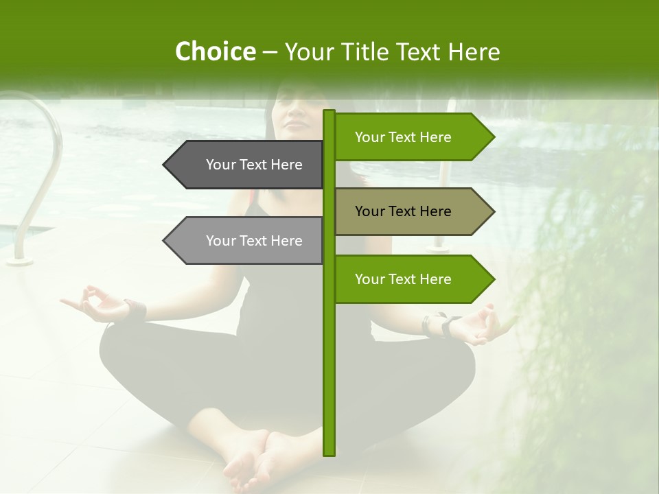 Woman Meditating PowerPoint Template