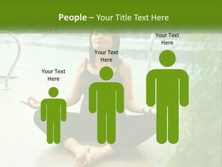 Woman Meditating PowerPoint Template