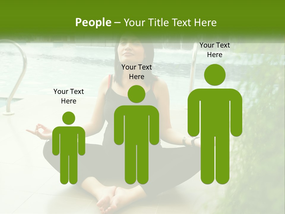 Woman Meditating PowerPoint Template