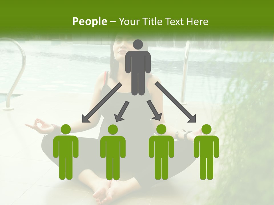 Woman Meditating PowerPoint Template