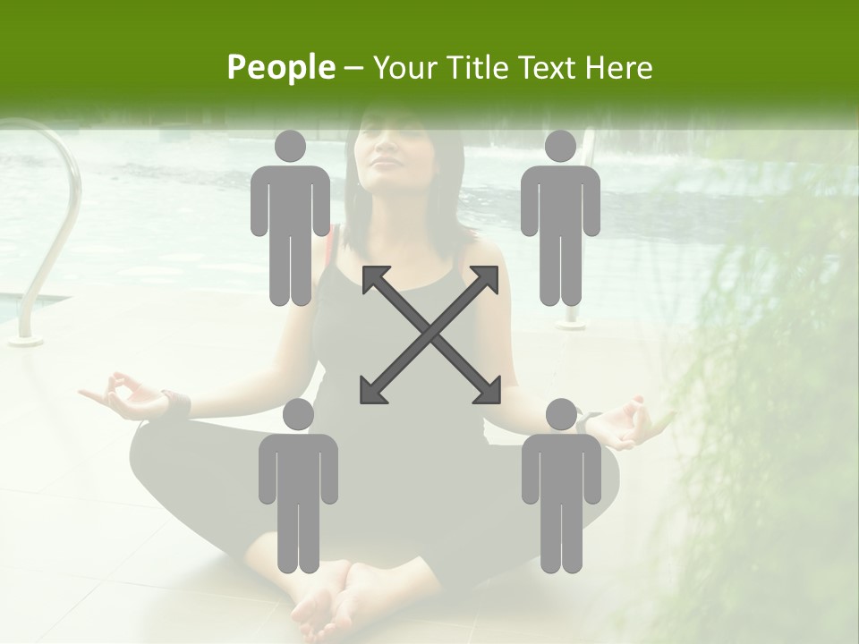 Woman Meditating PowerPoint Template