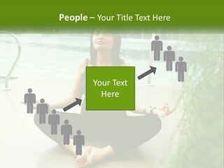 Woman Meditating PowerPoint Template